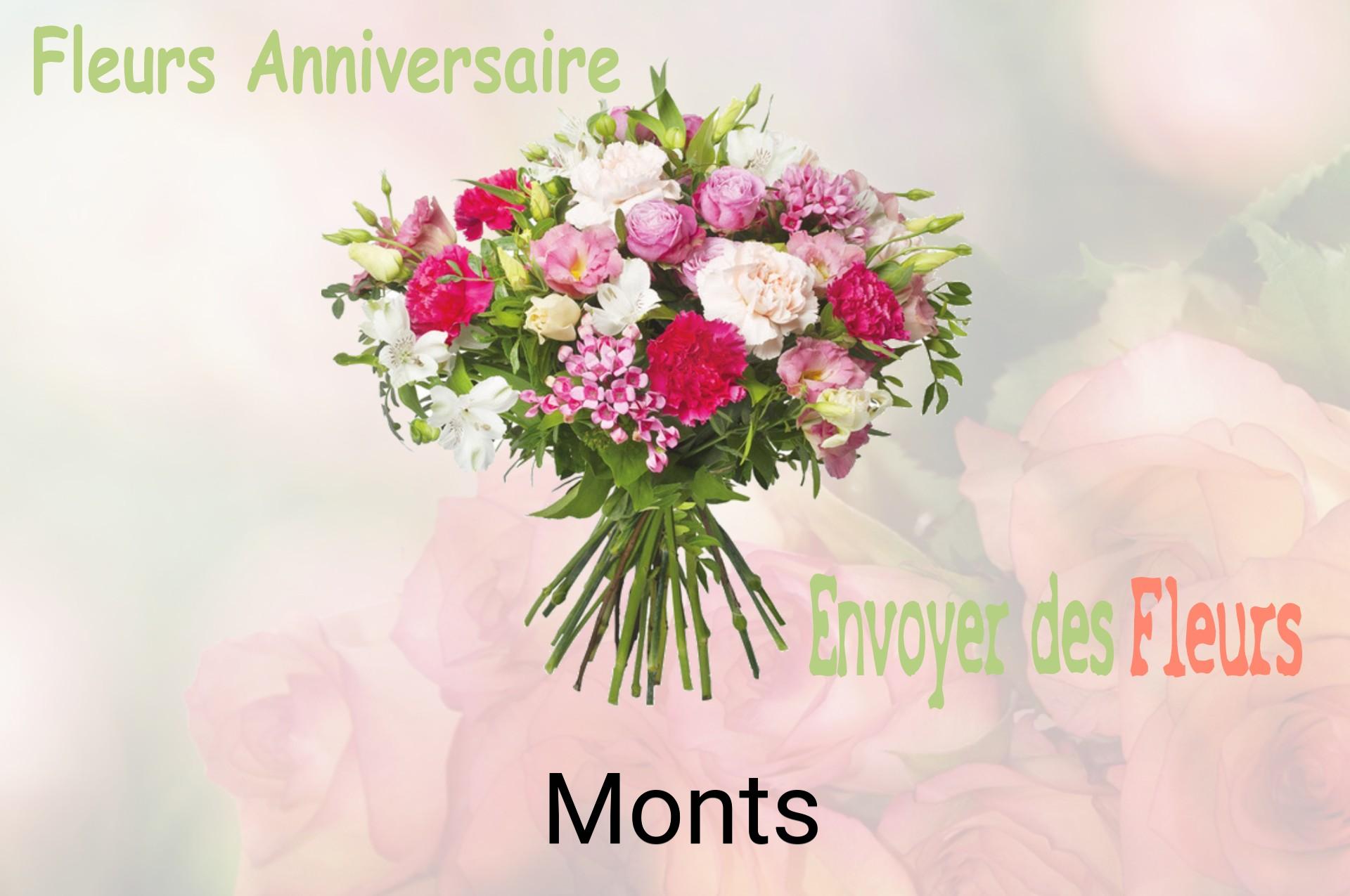 Bouquet de fleurs d’anniversaire livré à Monts